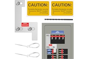 INZIZIK Generator Interlock Kit for ITE, Gould, Murray, Siemens 150 or 200 Amp Panel, Electrical Interlock Kit, 1 1/4 Inch Spacing Between Main and Branch Breaker
