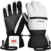 Waterproof Ski Gloves, Warm 3M Thinsulate Gloves, Touchscreen, for Men Women in Skiing, Snowboarding, Snowmobiling, Hiking