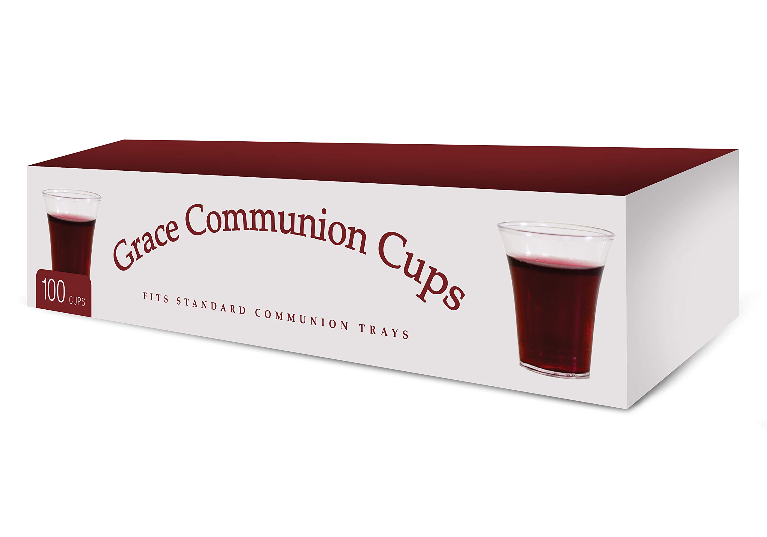 Communion Cups Disposable Plastic 100 per box Fits Standard Holy