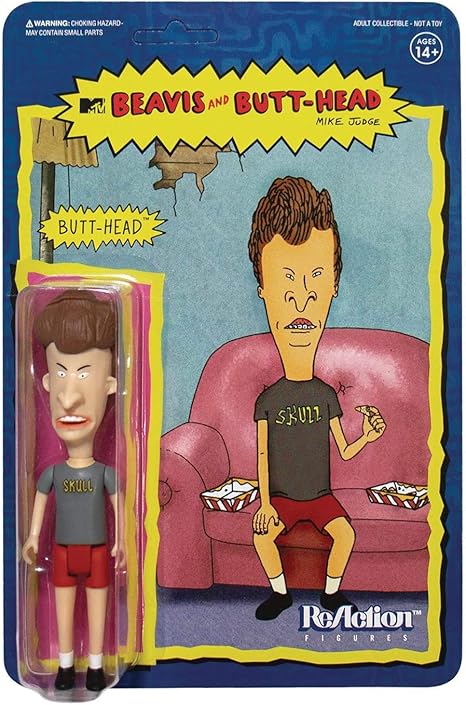 Amazon スーパー７ リアクション ビーバスアンドバットヘッド バットヘッド フィギュア Super7 Reaction Beavis And Butt Head Mtv ビーバス バットヘッド Beavis Butt Head フィギュア ドール 通販