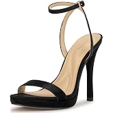 Jessica Simpson Women's Divra Ankle Strap High Heels Sandals