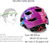 SIFVO Kids Bike Helmet with Visor, Adjustable 50-57cm, CE+CPSC view 5
