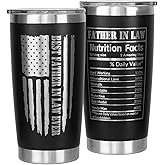 qynspngs Father In Law Gifts From Son In Law/Daughter In Law,Birthday/Christmas/Father's Day Gifts For Future Father In Law,Father In Law Mug Coffee Cup,20oz Tumbler Lid And Straw