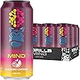 Gorilla Mind Energy Drink | Unmatched Energy · Amplified Focus | N-Acetyl-L-Tyrosine, Alpha-GPC, 200mg Caffeine, Uridine, Saffron | 0 Sugar Or Artificial Colors | 16oz, 12-Pack (Blackberry Lemonade)