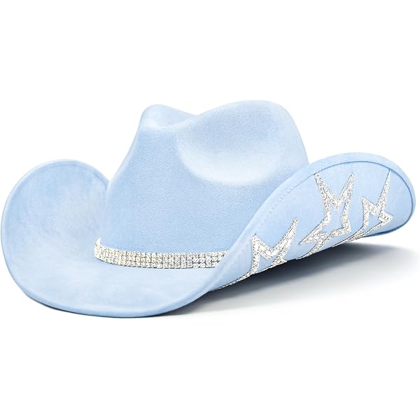 Amazon.com: Carnavalife Boho Western Straw Cowboy Hat Star 