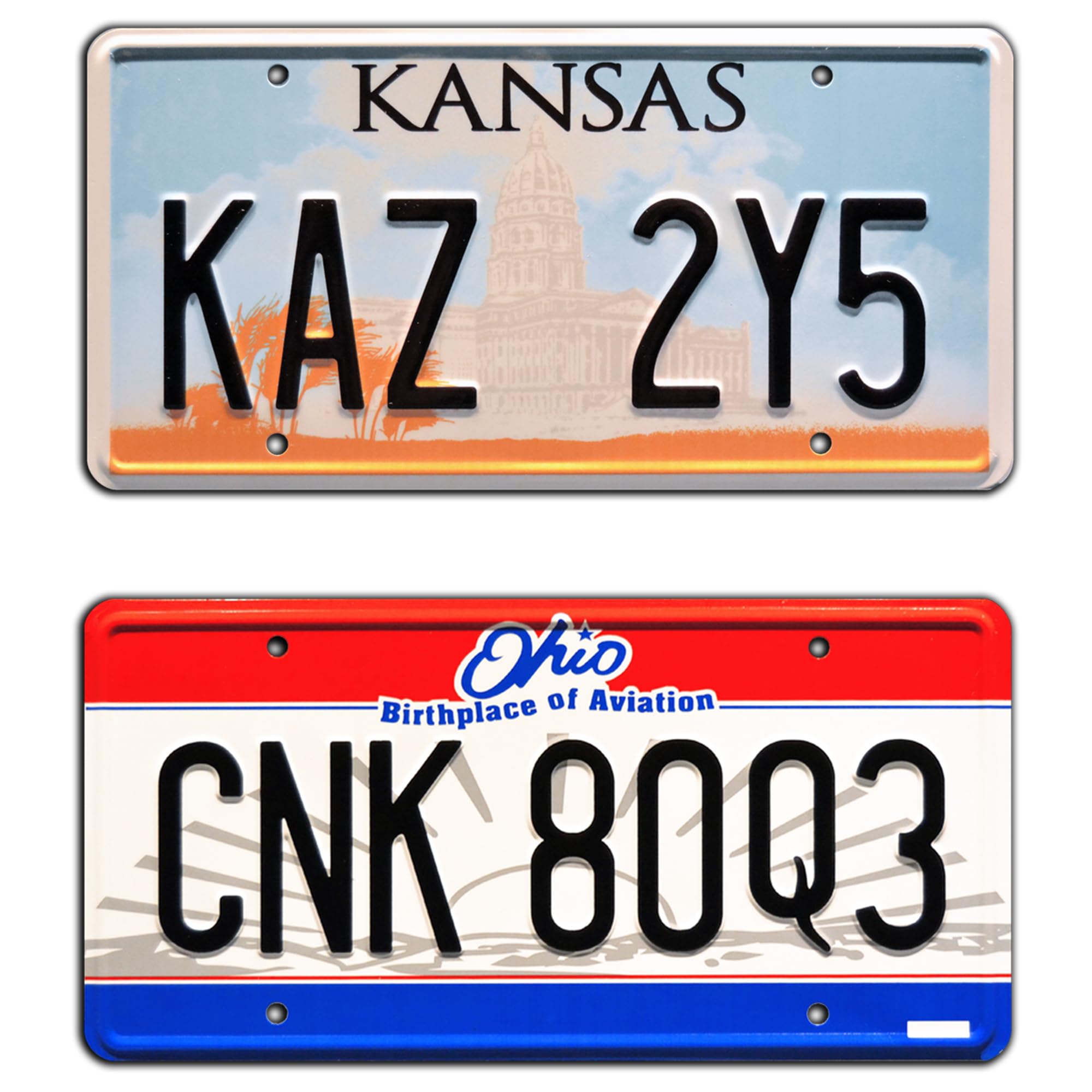 Celebrity Machines Winchester Impala | KAZ 2Y5 + CNK 80Q3 | Metal Stamped License Plates