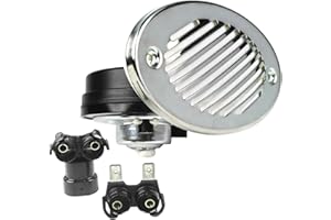 Seachoice Hidden Boat Horn, ABYC and NMMA Standard, Stainless Steel Cover
