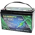 DJLBERMPW 12V 150Ah LiFePO4 Battery 12V 150Ah Lithium Battery, Built-in 120A BMS 1920W, 8000+ Deep Cycle Marine Battery 12V, Lithium Batteries 12V for Boat,Kayak,Trolling Motor,RV,Solar,Golf Cart