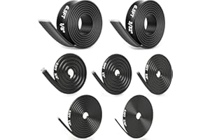 HUAKAYO 7-Size Heat Shrink Tubing Roll Kit: 4:1 Adhesive Lined, 54 Ft Marine Grade Waterproof, Insulated Sealed, Oil-Proof & Wear-Resistant, for Home Use & Industrial Applications (Black)