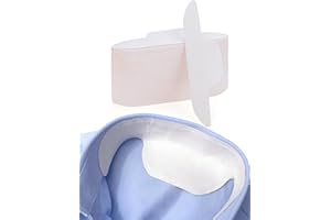 OTTOLIVES Disposable Collar Protectors Sweat Pads for Women Men Shirts Self-Adhesive, 80 PCS Neck Collar Sweat Pads Against Sweat & Stains, Invisible Collar Neck Liner Pad Feel Fresh & Dry All Day