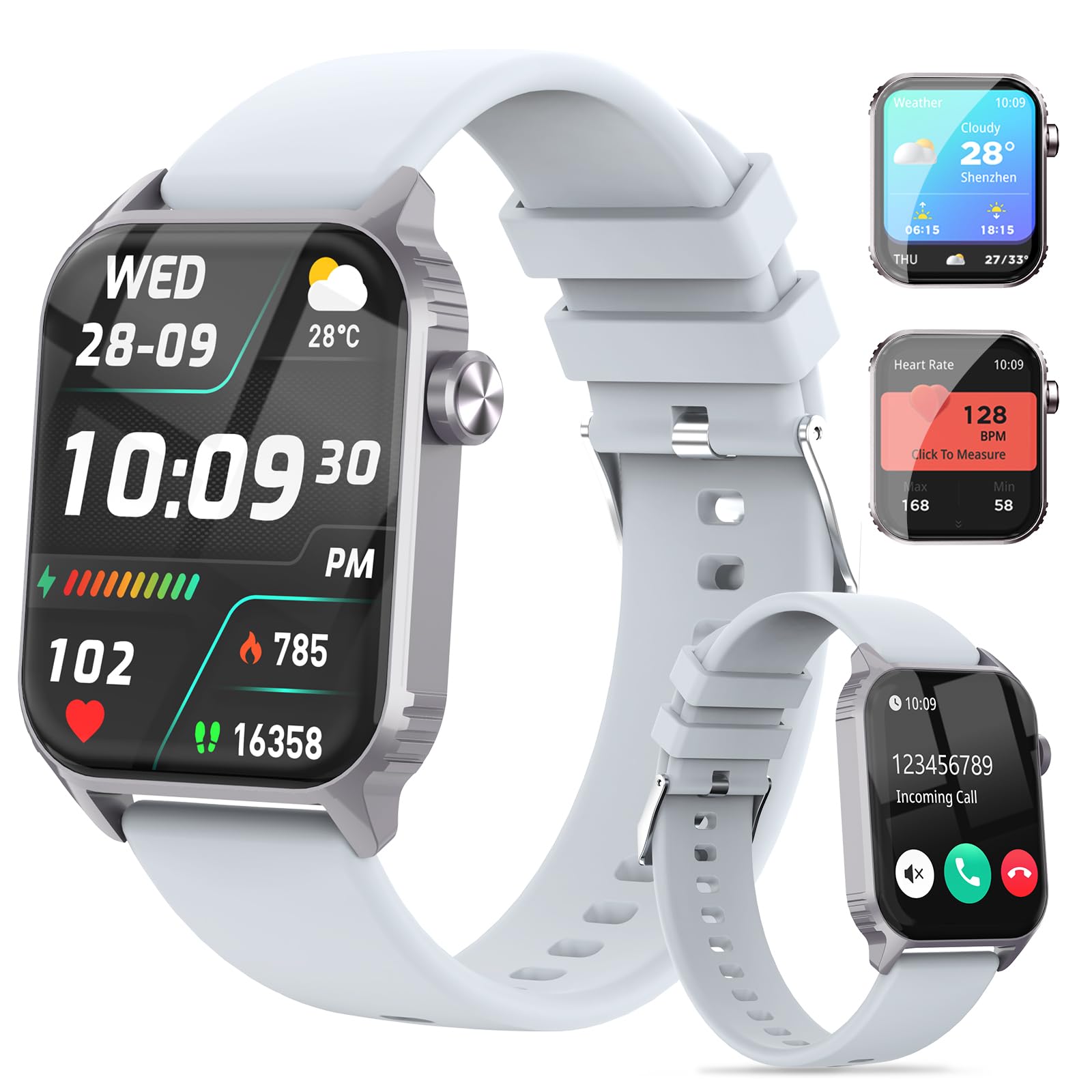 Photo 1 of TRAUSI Smart Watch for Men, 120 Sports Modes Smartwatch with 1.83" HD Touchsreen, IP67 Waterproof, Sleep Monitor, Bluetooth Call & Music Control Fitness Watch for Android/iPhone (Gray)