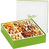 NUTS U.S. Dried Fruits &amp; Nuts Gift Basket &ndash; 9-Variety Healthy Sweet &amp; Salty Snack Box &ndash; Gourmet Assortment for Christmas, New Year, Birthday, Anniversary, Valentine&rsquo;s Day &amp; Corporate Gifts