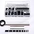 Glarks 635Pcs Dupont Connector Housing Male / Female Pin Connector 40 Pin 2.54mm Pitch Pin Headers and 10 Wire Rainbow Color Flat Ribbon IDC Wire Cable Assortment Kit