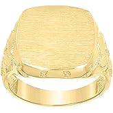 Jewels By Lux 10kt Yellow Gold Mens Square Head Signet Ring