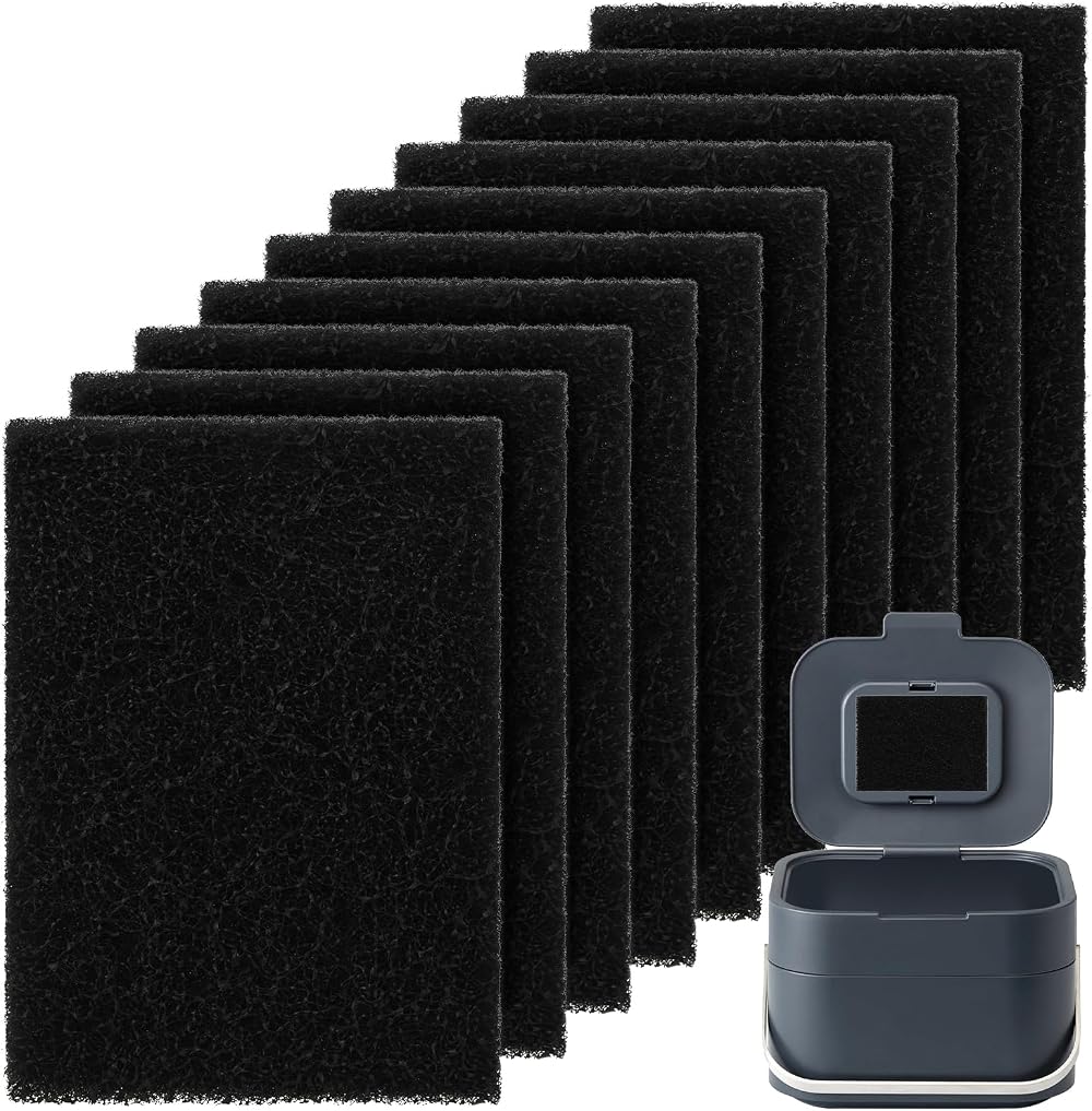 Mellbree Odour Filter for J&J Kitchen Compost Bin 10 Pack Fits Joseph Joseph