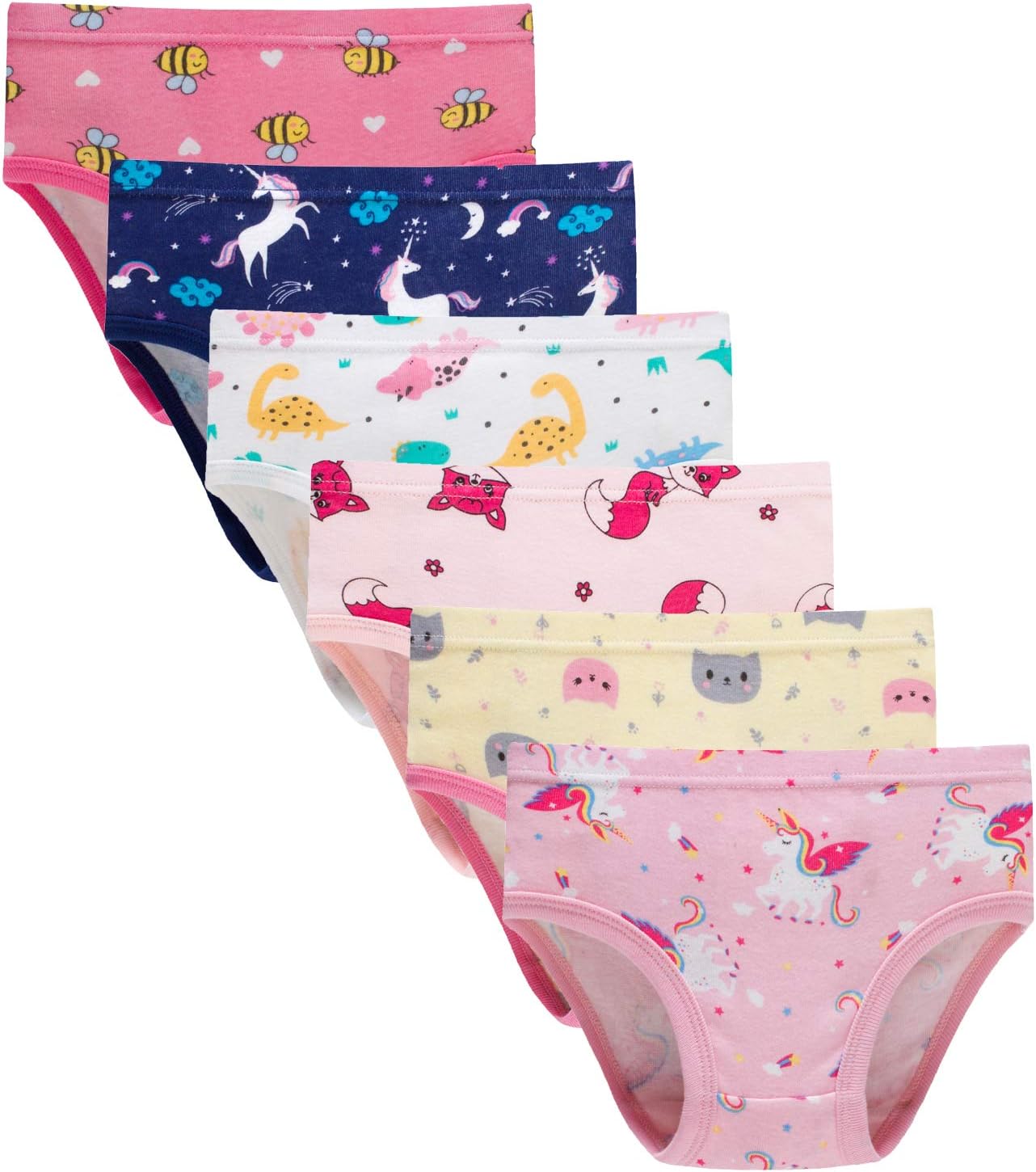 Hahan Baby Soft Cotton Panties Cotton Little Girls Underwear Toddler Briefs