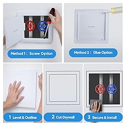 TICONN Access Panel for Drywall, 8 x 8 Inch ABS