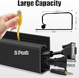 SEGNAYEN Under Desk Cable Management 40cm Black J Channel Kit 2 Pack view 3