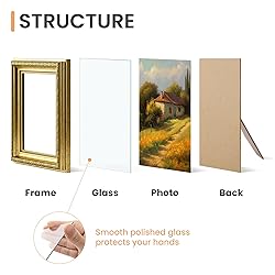 upsimples 8x10 Picture Frame with Real