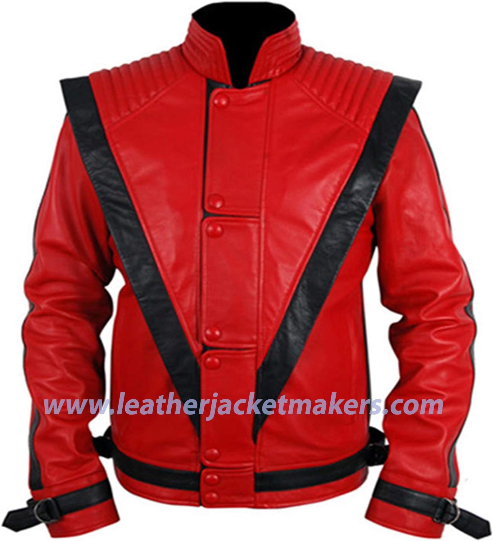 Men's Michael Jackson Thriller Genuine Lambskin Leather Jacket