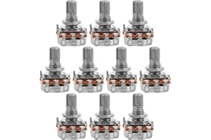 Veemoon 10pcs Ak Guitar Potentiometers Low Friction Pots for Electric Guitar Volume Control Knobs