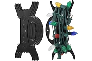 Amyhill 5 Pcs Christmas Light Storage Holder All Purpose Light Cord Wind up Storage Organizer for Christmas Tree Lights Garland Beads Extension Cord