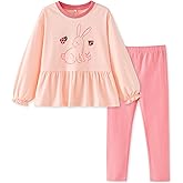 UMELOK Girls 2 Piece Playwear Set Pant and Top Sweatsuit Outfit Clothes