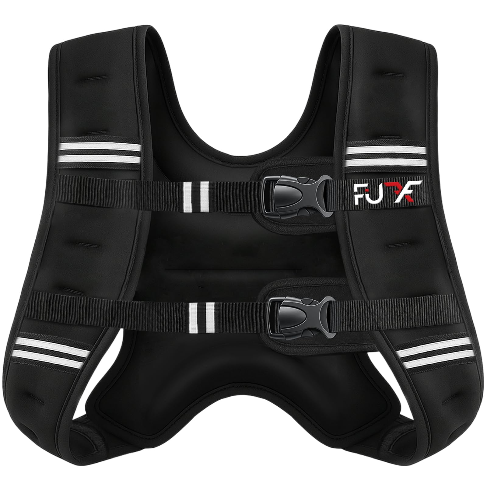 Photo 1 of FUFF Weighted vest woman - 5lb/12lb/10lb/15lb/20lb/25lb/30lb Weights with Reflective Stripe, Weighted Vest for Men Women Strength Training Running Walking Jogging