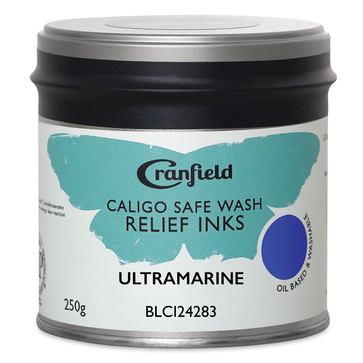 Caligo : Safe Wash : Relief Ink : 250g Tin : Ultramarine