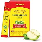 TEAZEN Apple Cider Vinegar Drink Powder Packets &ndash; On-the-Go Wellness with 1500mg ACV, Sugar-Free, Postbiotics, 10 Counts | Supports Digestion &amp; Metabolism