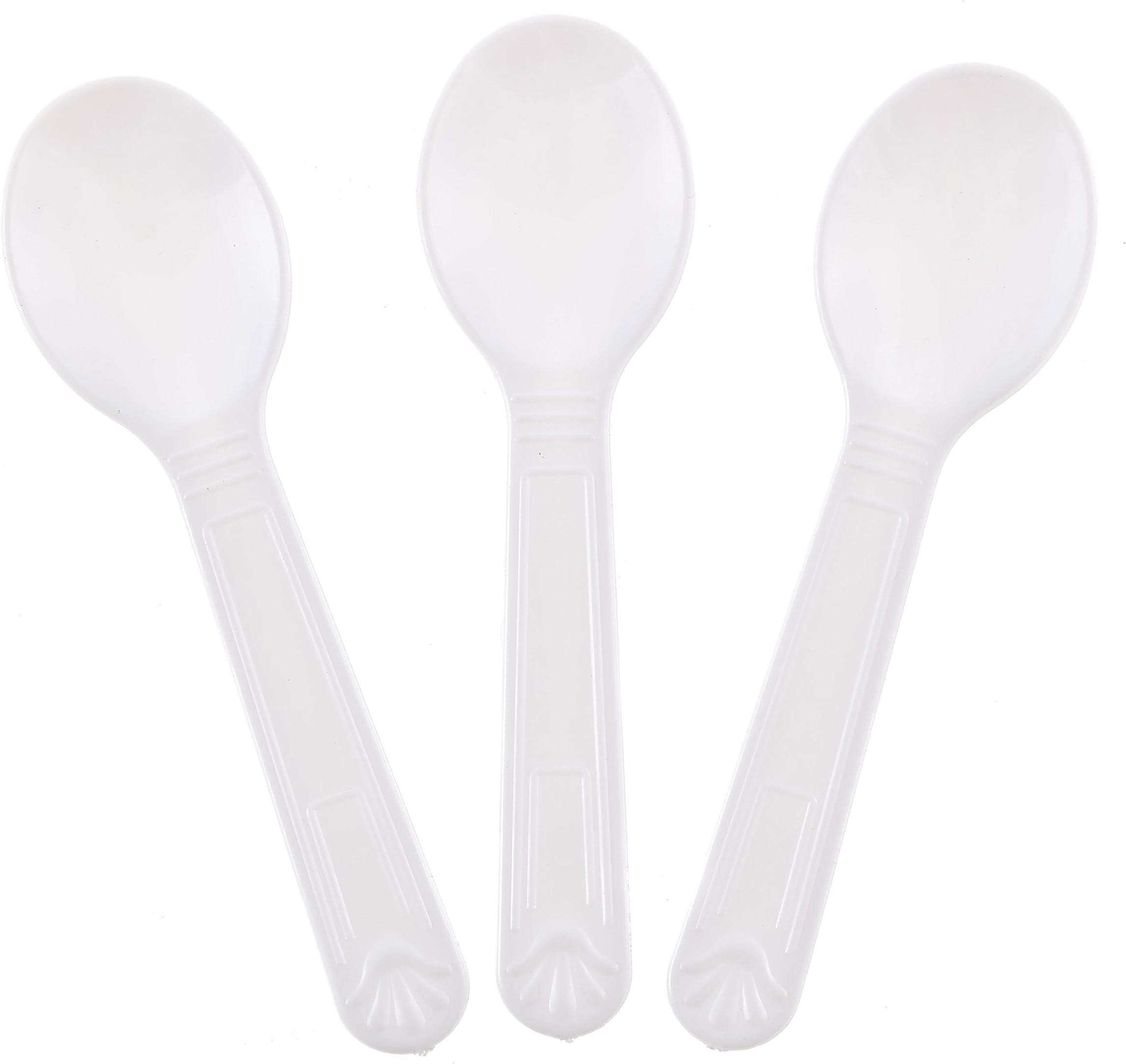 Mini Plastic Tasting Spoons And Ice Cream Spoons (Pack with 100 spoons)