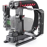 Zeadio Video Action Handheld Stabilizer with Smartphone Video Rig for All Camera Action Camera Camcorder and Smartphones