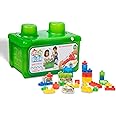 Jelly Blox Stash 'N Stack 2-in-1 Storage Case Including 30 Blocks | Toddler & Preschool Building Blocks Kids Can Squeeze & Stretch | Safety Tested & Ouch-Free | Tactile, Sensory Play Toy for Ages 2+