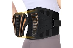 Enthra Copper Back Brace - Relief from Lower Back Pain, Unique SVA System for Proper Posture, Enhanced Ergonomic Pad with 10X Compression Support, Breathable and Comfortable Fit for Men and Women