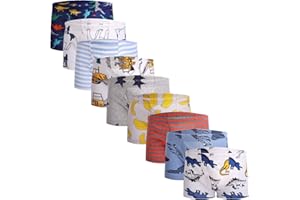TAXZODE Little Boys Soft Cotton Briefs Toddler Kids Underwear Various cute patterns 6-8-9Pack,size:2-3T 3-4T 4-5T 5-6years 7-8years