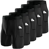 Niksa 1/2/4/5 Pack Compression Shorts Men, Spandex Running Shorts Athletic Workout Sport Performance Baselayer Underwear