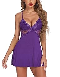 Avidlove Sexy Sleepwear for Women Chemise Nightgown