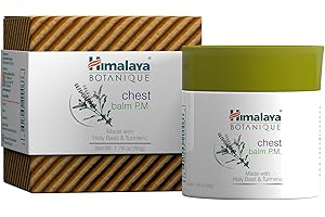 Himalaya Botanique Chest Balm P.M., Soothing, Calming and Comforting Care for Restful Nights, 1.76 oz