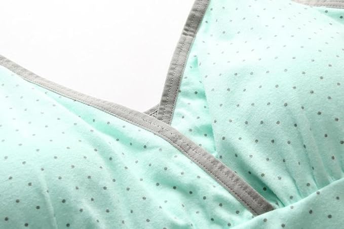 HONFON Tupfen Damen Krankenpflege Mutterschaft Pyjamas Still-Tank Top Schlaf-BH f/&uuml;r Stillen