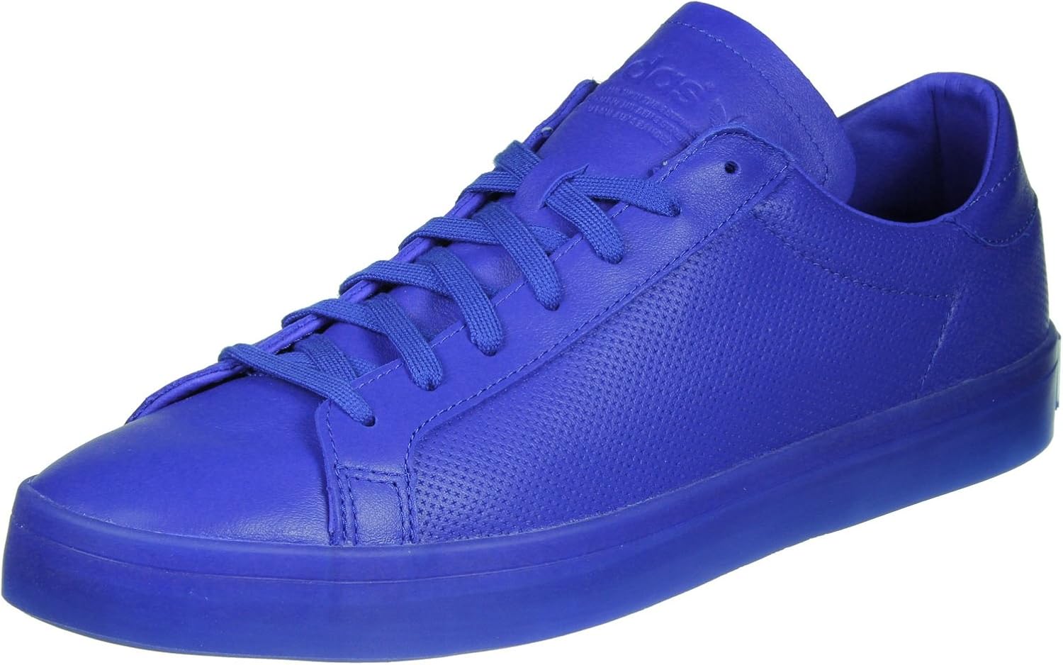 adidas blue leather trainers