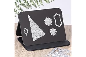 UNIMEIX Crafter's Magnetic Craft Die Stand Craft Die Platform with Leather Case Magnetic Sheets for Dies Storage Supplies (Black)