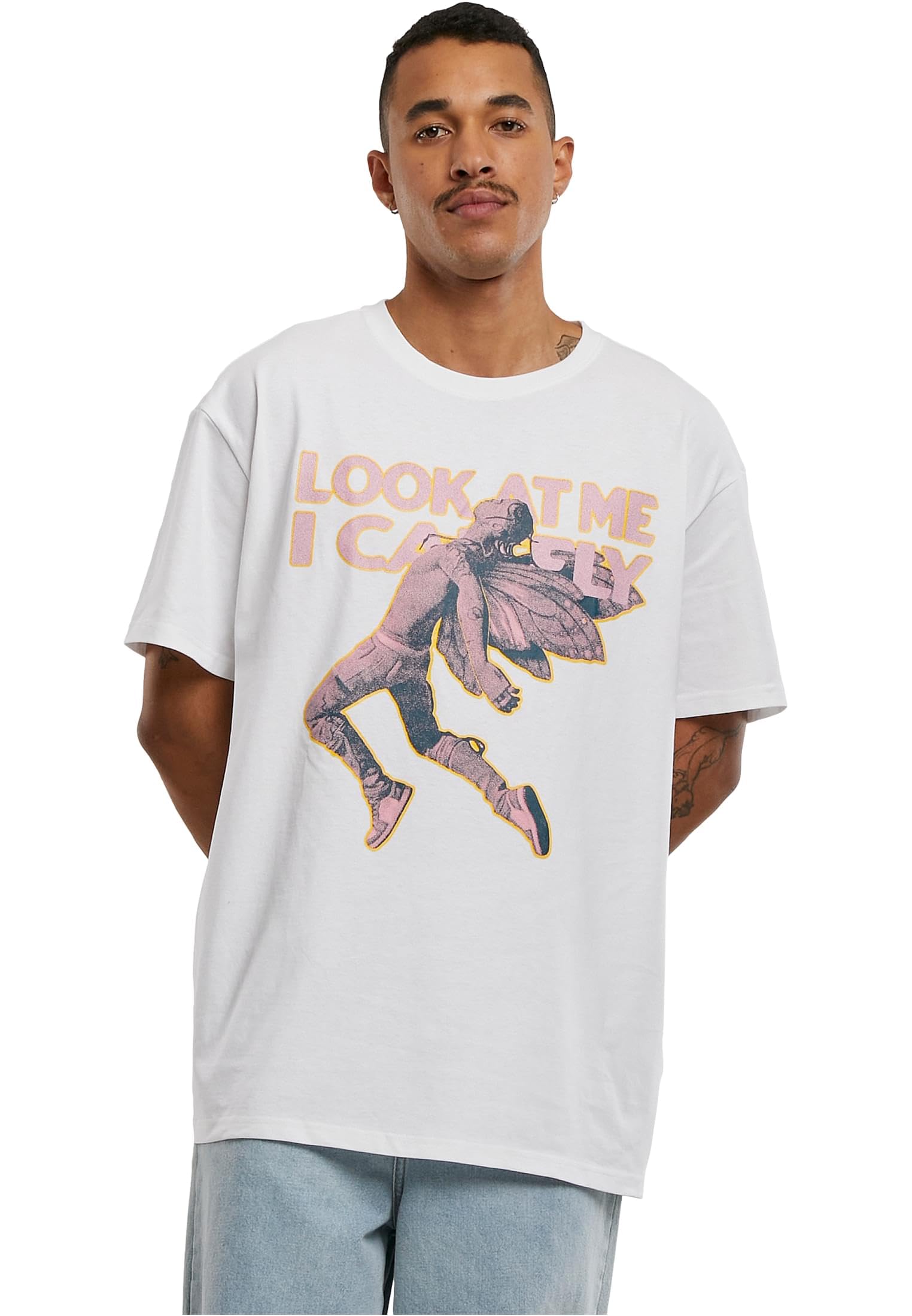 Mister Tee Unisex T-Shirt Look Oversize Tee White XXL, White, XXL