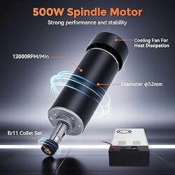 CNC Spindle Motor Kit 500W ER11 High-Speed Brushed