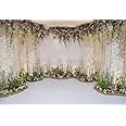 AOFOTO 5x3ft Wedding Backdrop Romance Archway Bridal Shower Flowers Wall Curtain Cradle Ceremony Banner Background for Photography Vinyl Anniversary Birthday Party Decoration Photoshoot Studio Props