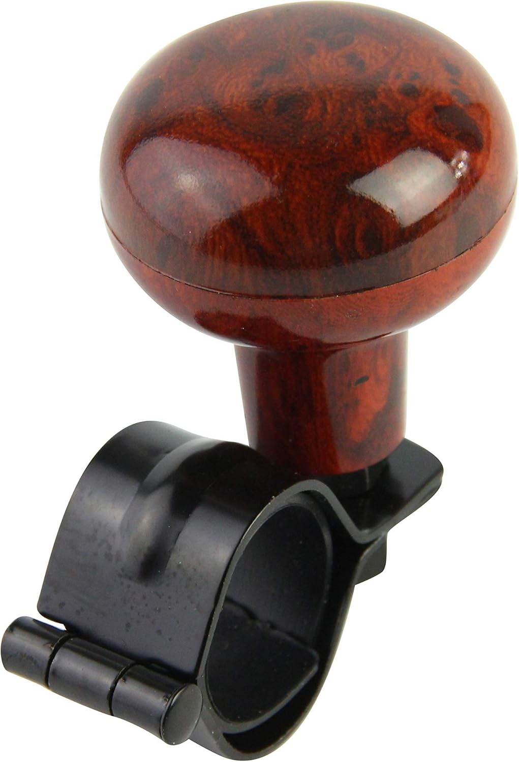 Rellix Woodgrain Steering Wheel Spinner Knob | Universal Fit for All Cars, Trucks, Semis, Tractors, Boats, Golf Carts | Suicide Power Handle Accessory: Automotive