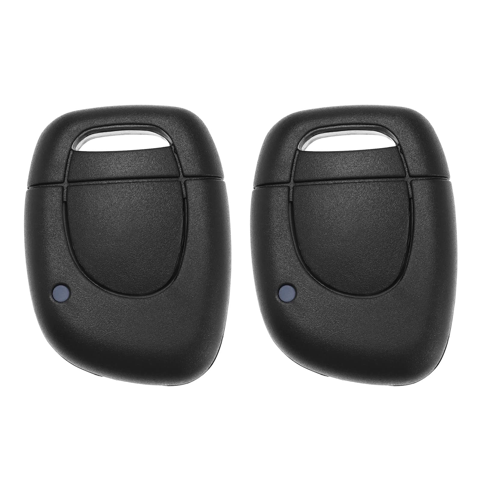 EMSea 2PCS Car Remote Key Shell Compatible with Kangoo Master 2 Twingo Clio 2 Laguna Espace Megane Replacement 1 Button Key Fob Case Cover Housing
