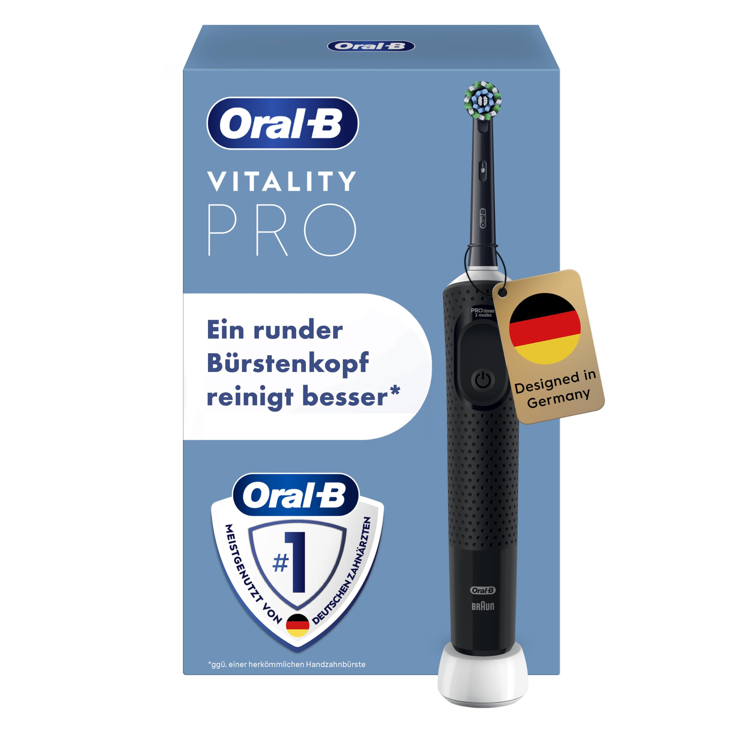 Oral-B Vitality Pro Elektrische Zahnbürste, Schwarz