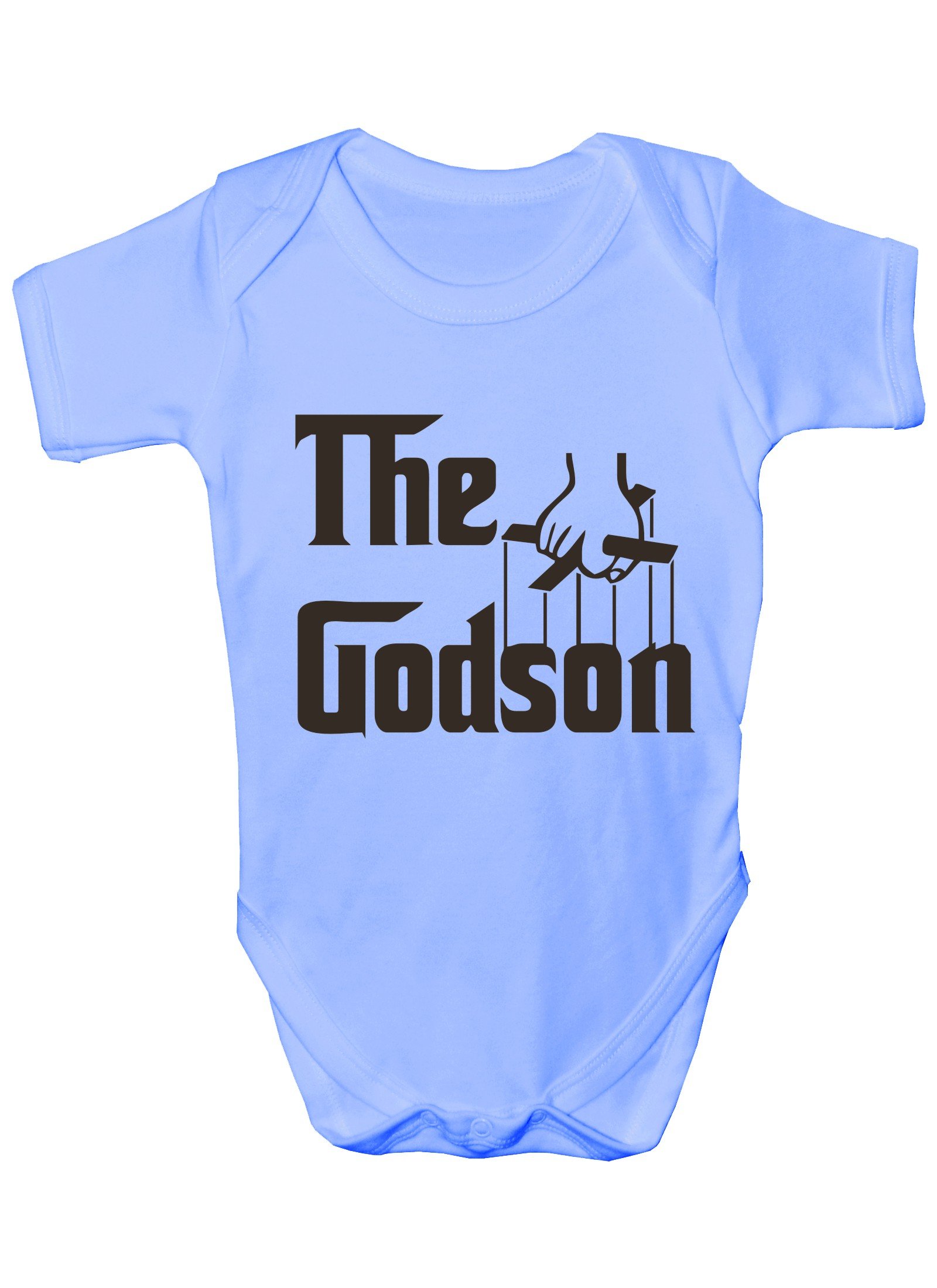Print4U The Godson Funny Babygrow Bodysuit Baby Gift 6-12 Months Blue