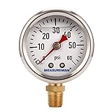 MEASUREMAN 1-1/2" Dial Size, Glycerin Filled Fuel