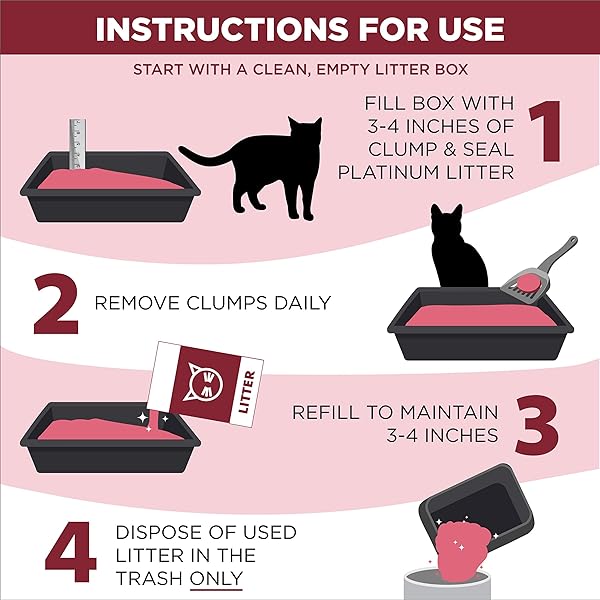 ARM & HAMMER CLUMP & SEAL PLATINUM CAT LITTER, MULTI-CAT, 14-DAY ODOR CONTROL, ROCK-HARD CLUMPS, 18 LBS – POWERFUL ODOR ELIMINATOR WITH BAKING SODA